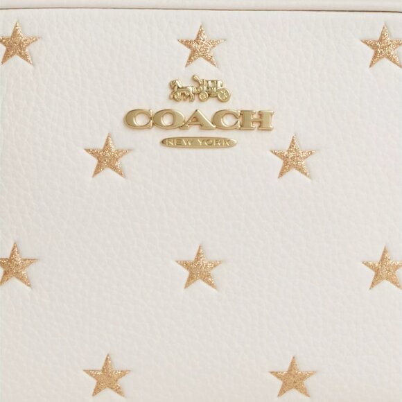 🌟 COACH Mini Chalk Leather Jamie Camera Bag With Star Print - Picture 5 of 5